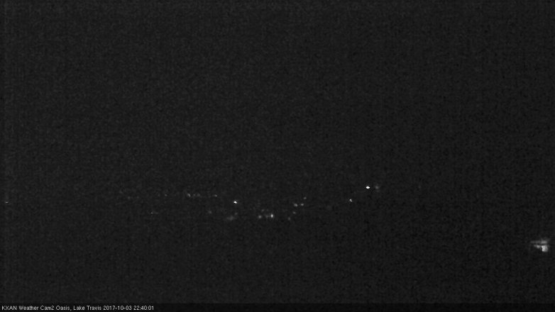 Lake Travis webcam, October 3, 2017 9:55 PM CT