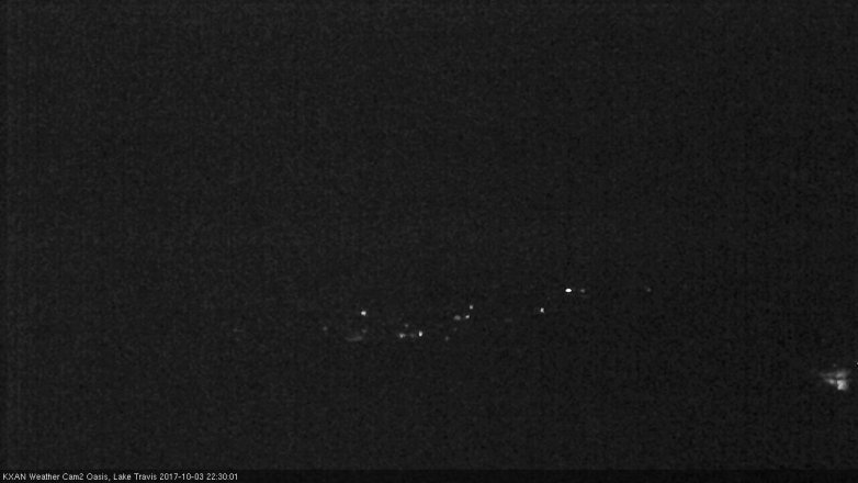 Lake Travis webcam, October 3, 2017 10:00 PM CT