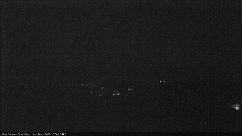 Lake Travis webcam, October 3, 2017 10:10 PM CT