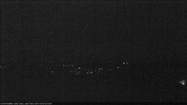 Lake Travis webcam, October 3, 2017 10:20 PM CT
