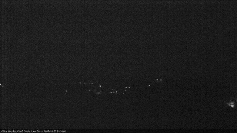 Lake Travis webcam, October 3, 2017 10:25 PM CT