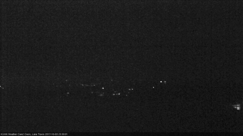 Lake Travis webcam, October 3, 2017 10:45 PM CT