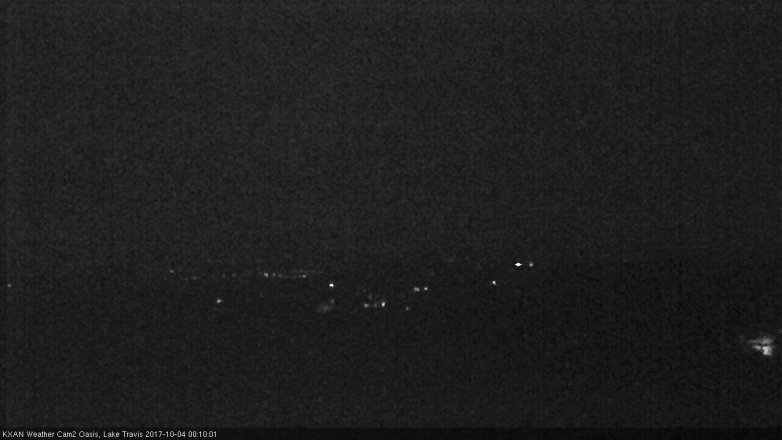 Lake Travis webcam, October 3, 2017 11:15 PM CT