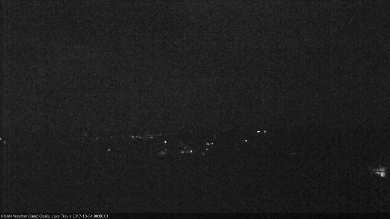 Lake Travis webcam, October 3, 2017 11:25 PM CT