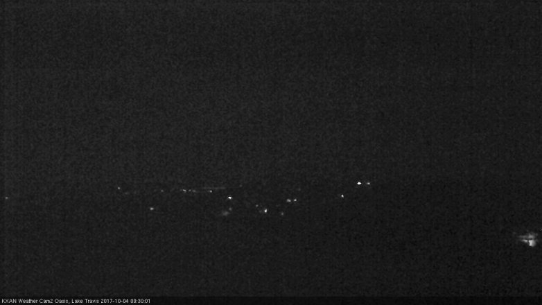 Lake Travis webcam, October 3, 2017 11:50 PM CT