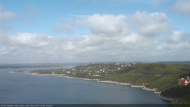 Lake Travis webcam, October 4, 2017 9:55 AM CT
