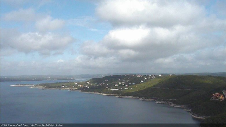 Lake Travis webcam, October 4, 2017 10:00 AM CT