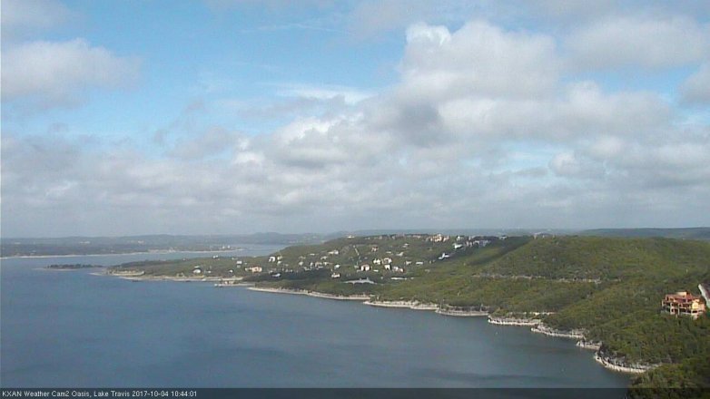 Lake Travis webcam, October 4, 2017 10:05 AM CT
