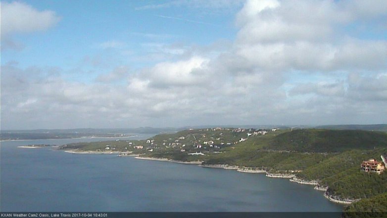 Lake Travis webcam, October 4, 2017 10:10 AM CT