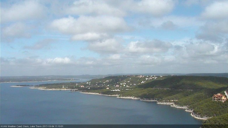 Lake Travis webcam, October 4, 2017 10:15 AM CT