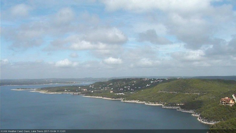 Lake Travis webcam, October 4, 2017 10:40 AM CT