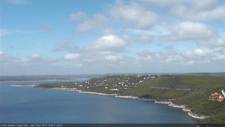 Lake Travis webcam, October 4, 2017 10:50 AM CT