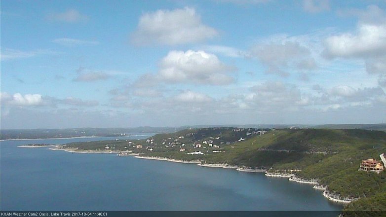 Lake Travis webcam, October 4, 2017 10:55 AM CT
