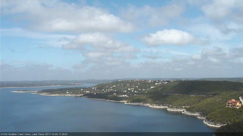 Lake Travis webcam, October 4, 2017 11:00 AM CT