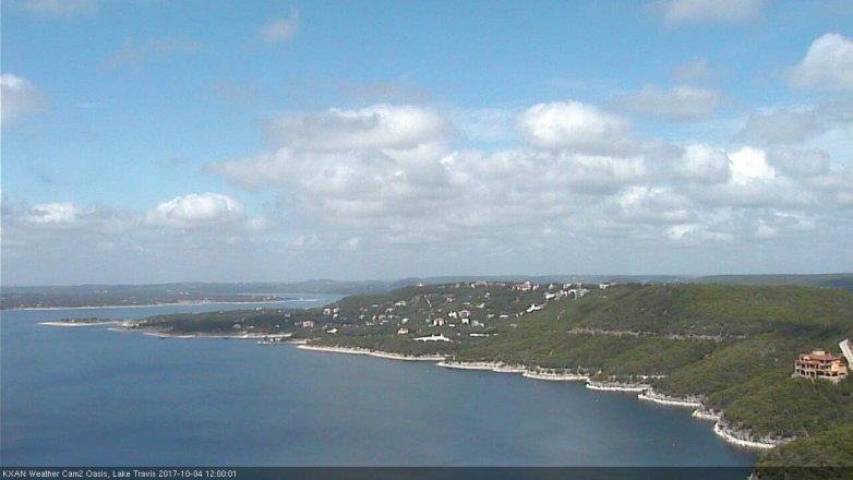 Lake Travis webcam, October 4, 2017 11:10 AM CT