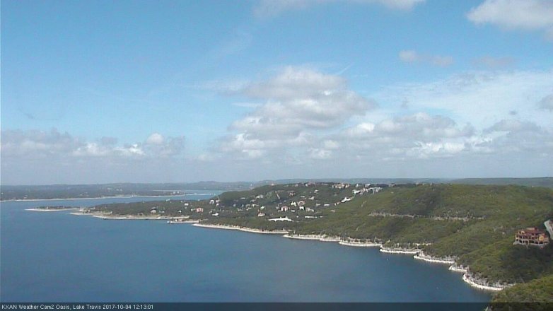 Lake Travis webcam, October 4, 2017 11:40 AM CT