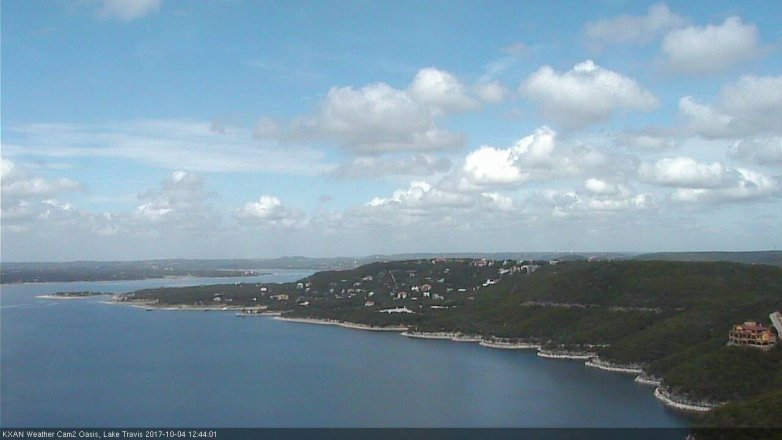 Lake Travis webcam, October 4, 2017 11:50 AM CT