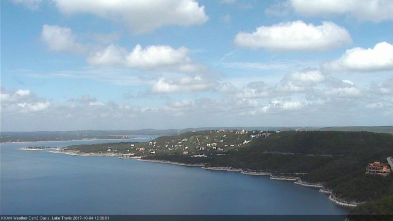 Lake Travis webcam, October 4, 2017 12:00 PM CT