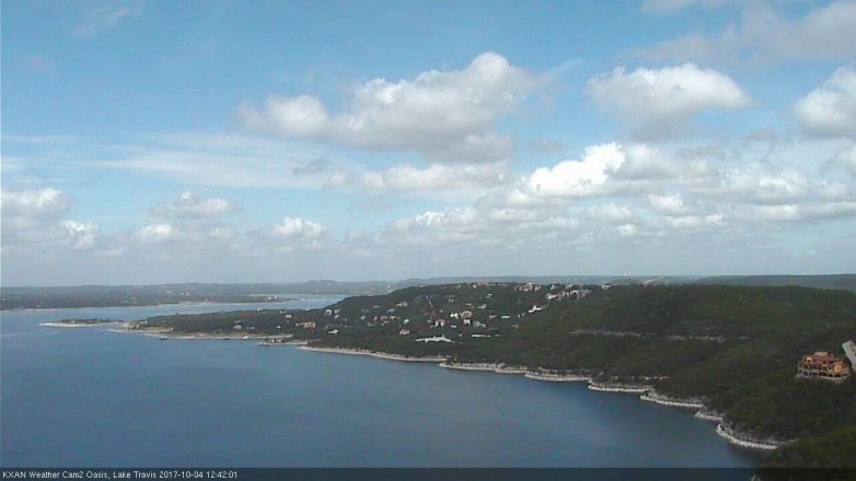 Lake Travis webcam, October 4, 2017 12:10 PM CT