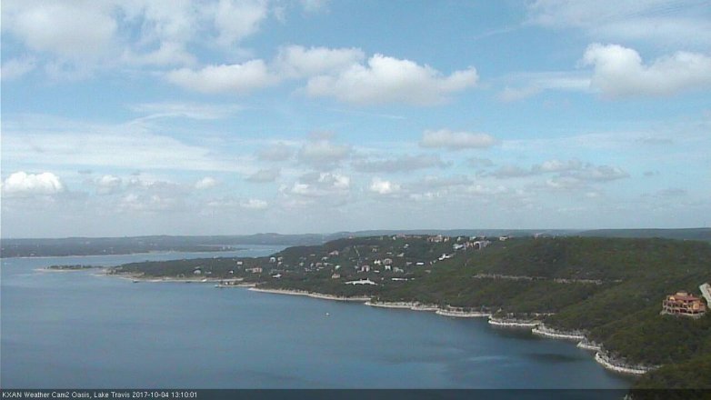 Lake Travis webcam, October 4, 2017 12:15 PM CT