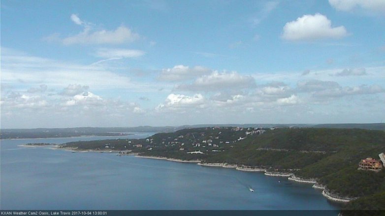 Lake Travis webcam, October 4, 2017 12:20 PM CT