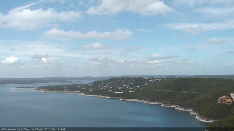 Lake Travis webcam, October 4, 2017 12:45 PM CT