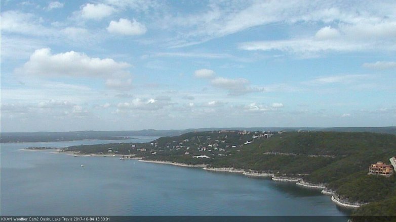 Lake Travis webcam, October 4, 2017 12:50 PM CT