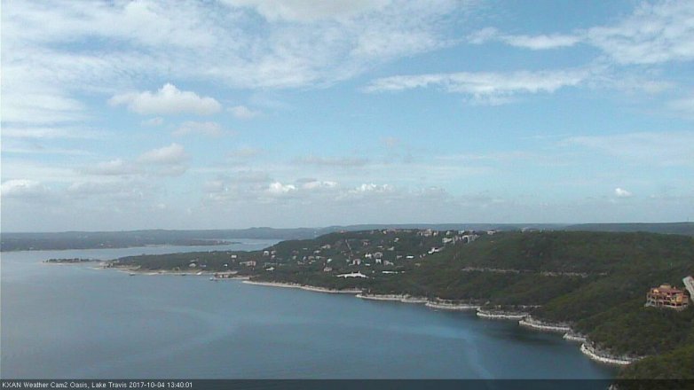 Lake Travis webcam, October 4, 2017 1:00 PM CT
