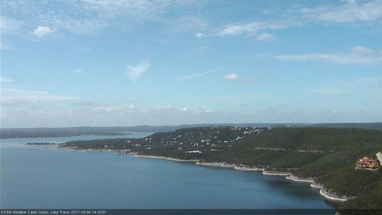 Lake Travis webcam, October 4, 2017 1:35 PM CT