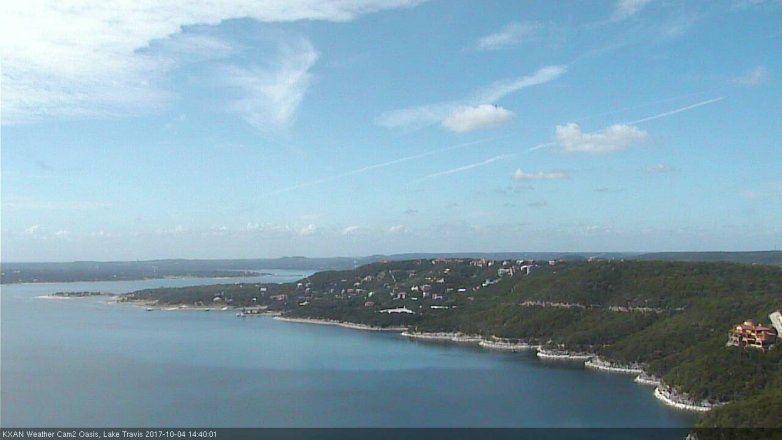 Lake Travis webcam, October 4, 2017 1:45 PM CT