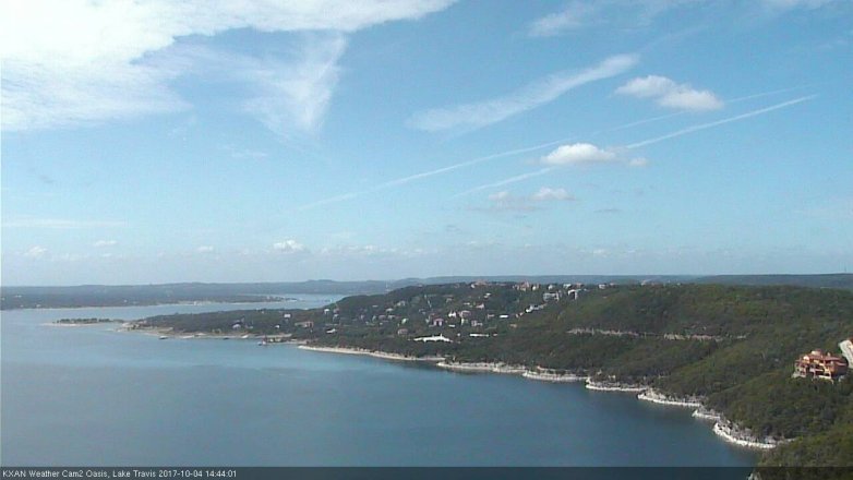 Lake Travis webcam, October 4, 2017 1:55 PM CT