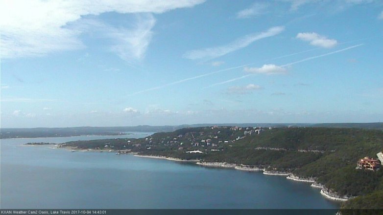 Lake Travis webcam, October 4, 2017 2:15 PM CT