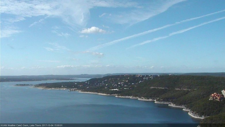 Lake Travis webcam, October 4, 2017 2:30 PM CT