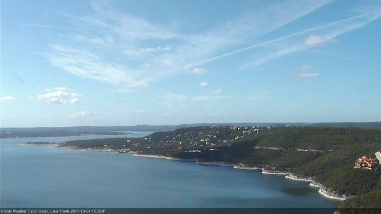 Lake Travis webcam, October 4, 2017 2:45 PM CT
