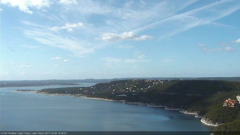 Lake Travis webcam, October 4, 2017 3:00 PM CT