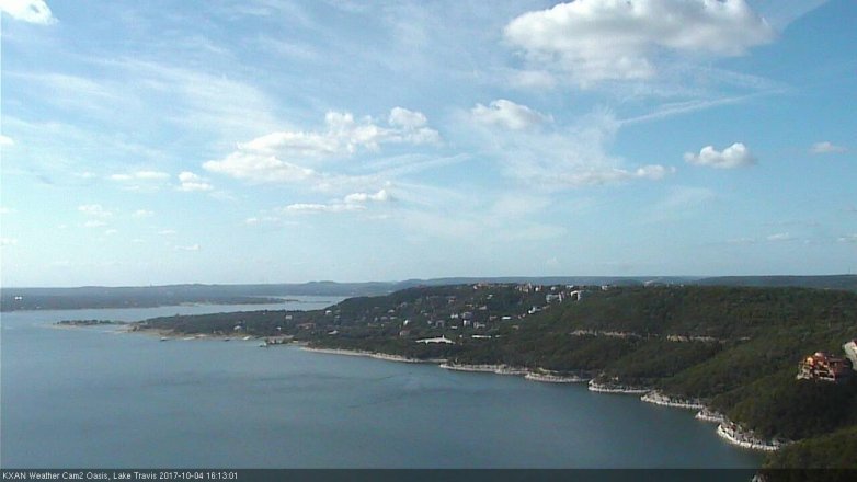 Lake Travis webcam, October 4, 2017 3:30 PM CT