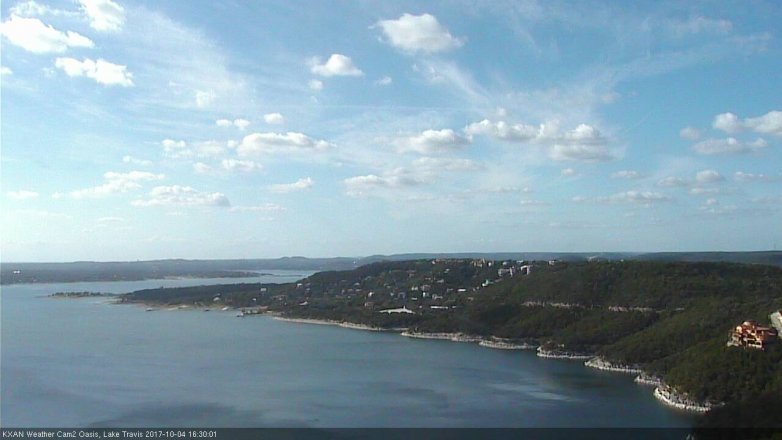 Lake Travis webcam, October 4, 2017 3:35 PM CT