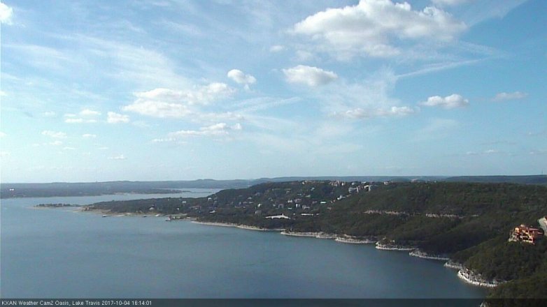 Lake Travis webcam, October 4, 2017 3:45 PM CT
