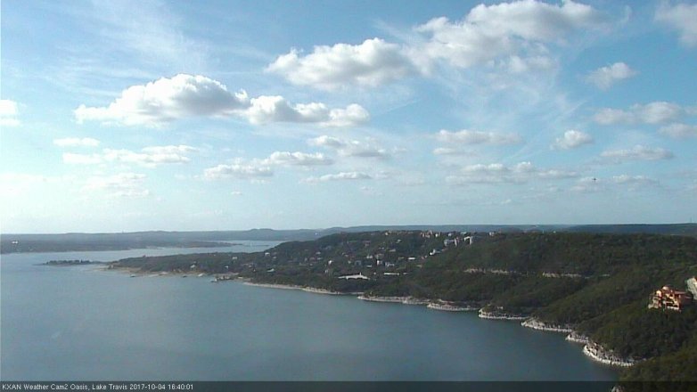 Lake Travis webcam, October 4, 2017 3:55 PM CT