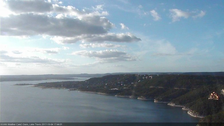 Lake Travis webcam, October 4, 2017 4:50 PM CT