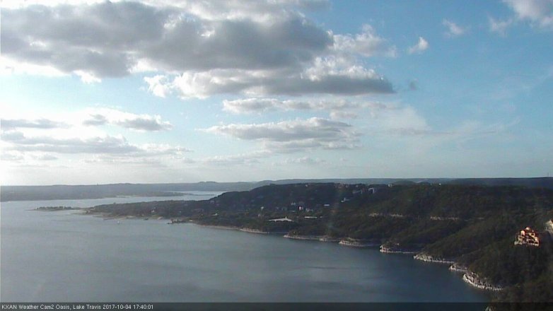 Lake Travis webcam, October 4, 2017 5:05 PM CT