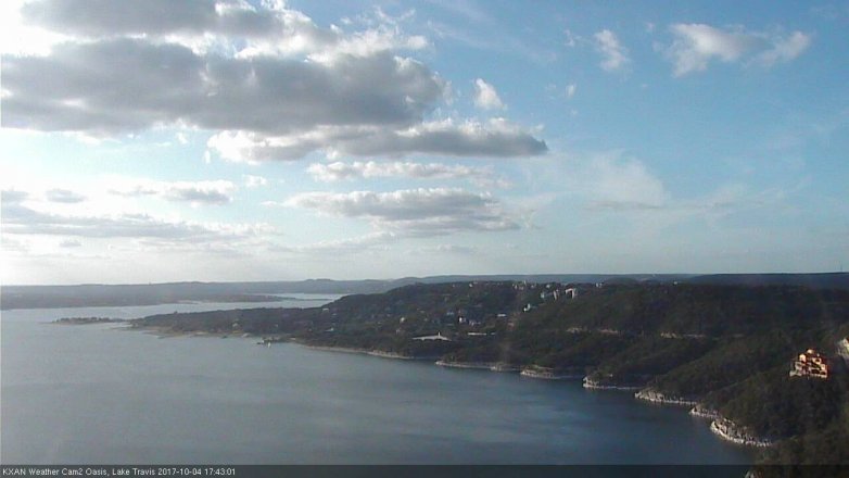 Lake Travis webcam, October 4, 2017 5:10 PM CT