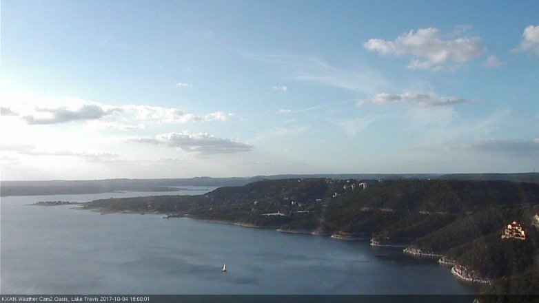 Lake Travis webcam, October 4, 2017 5:30 PM CT