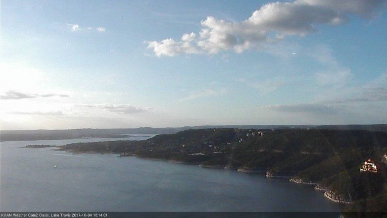 Lake Travis webcam, October 4, 2017 5:45 PM CT