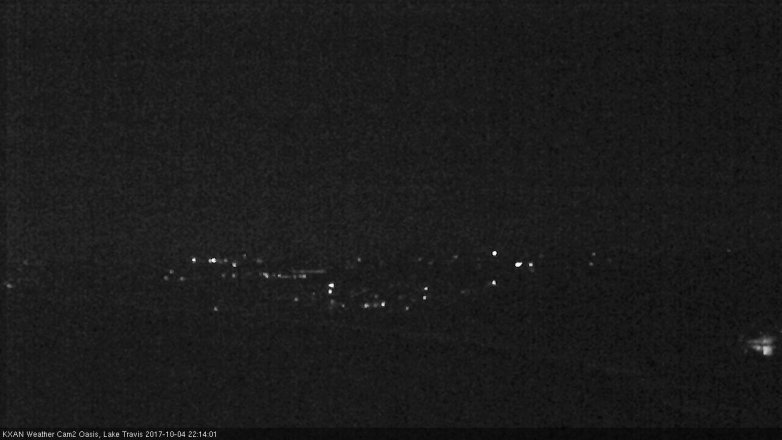 Lake Travis webcam, October 4, 2017 9:20 PM CT