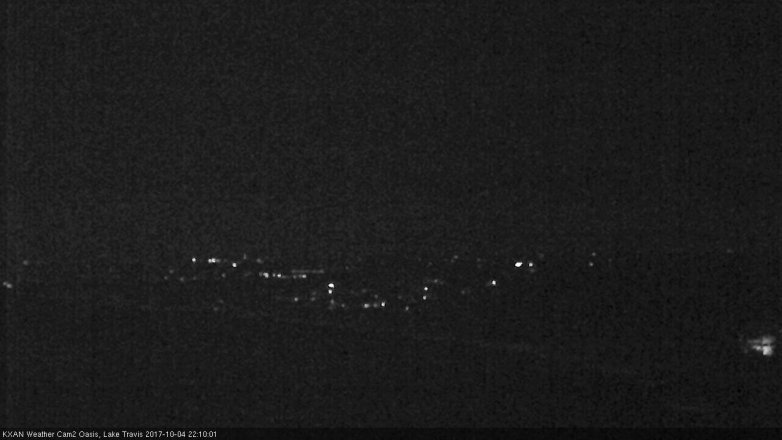 Lake Travis webcam, October 4, 2017 9:40 PM CT