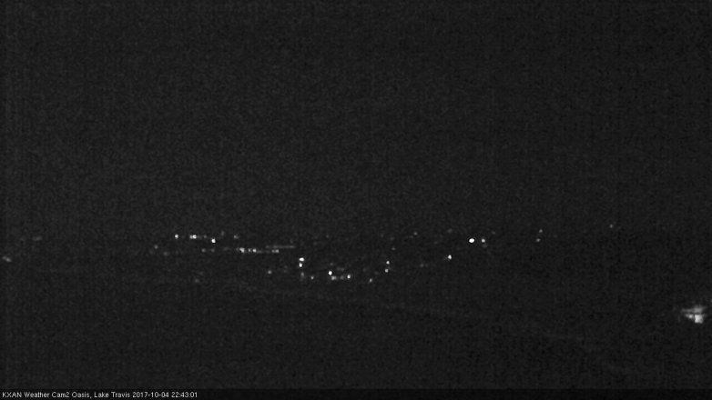 Lake Travis webcam, October 4, 2017 10:10 PM CT