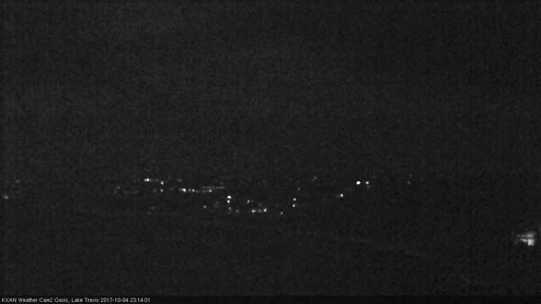 Lake Travis webcam, October 4, 2017 10:20 PM CT