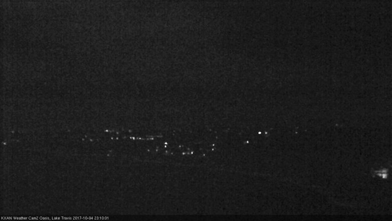 Lake Travis webcam, October 4, 2017 10:35 PM CT
