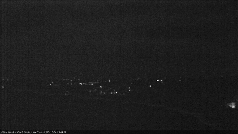Lake Travis webcam, October 4, 2017 10:50 PM CT
